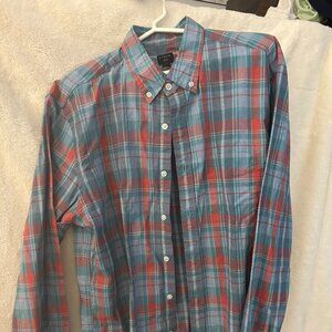 Mens plaid JCrew large button down